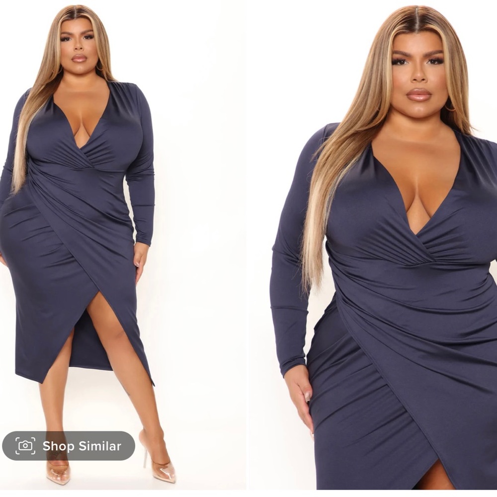 Ruched Midi Dress NEW NEVER WORN
